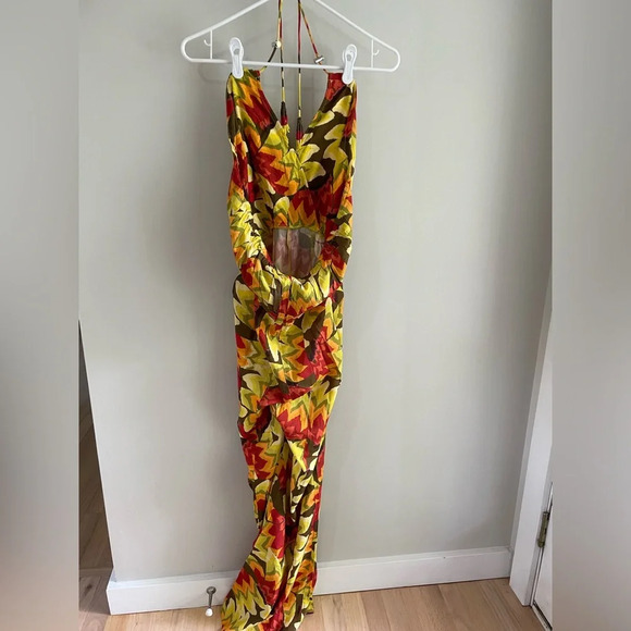 Farm Rio x Anthropologie Fruit Print Sleeveless Jumpsuit - Extra Small XS - NWT - Picture 10 of 11